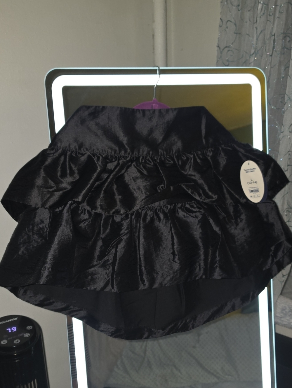 Black Tiered Ruffle Skirt - 2T/3T